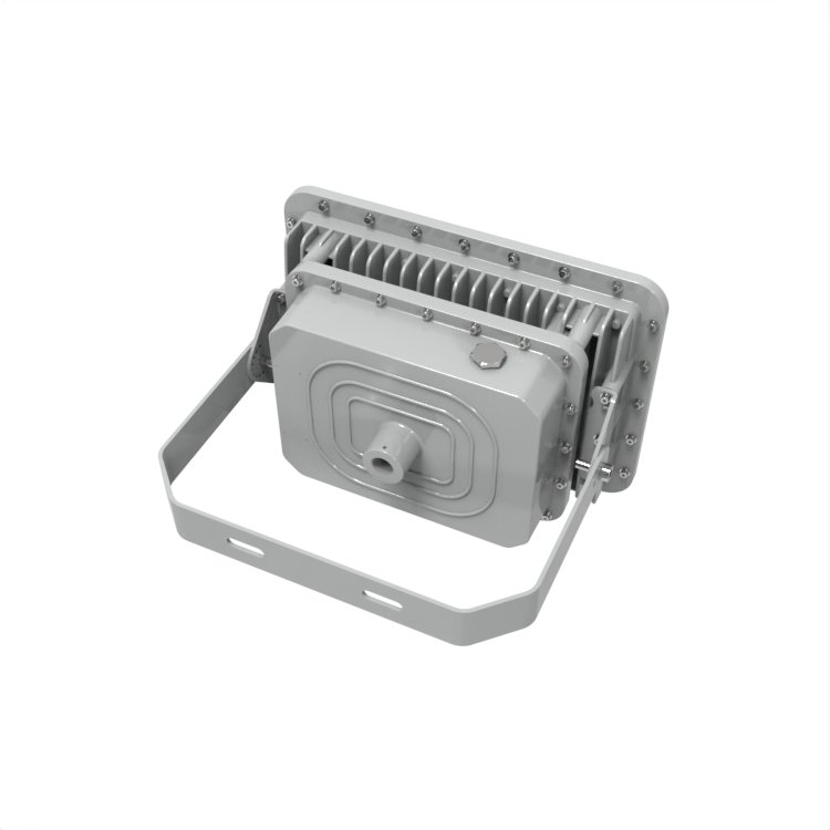 ATEX Zone 2 IECEx Rectangular Shape 250W LED Explosion Proof Flood Light Backup Battery 180 Mins Ex-proof Light IP66