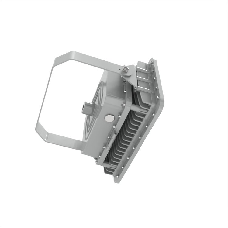 ATEX Zone 2 IECEx Rectangular Shape 250W LED Explosion Proof Flood Light Backup Battery 180 Mins Ex-proof Light IP66