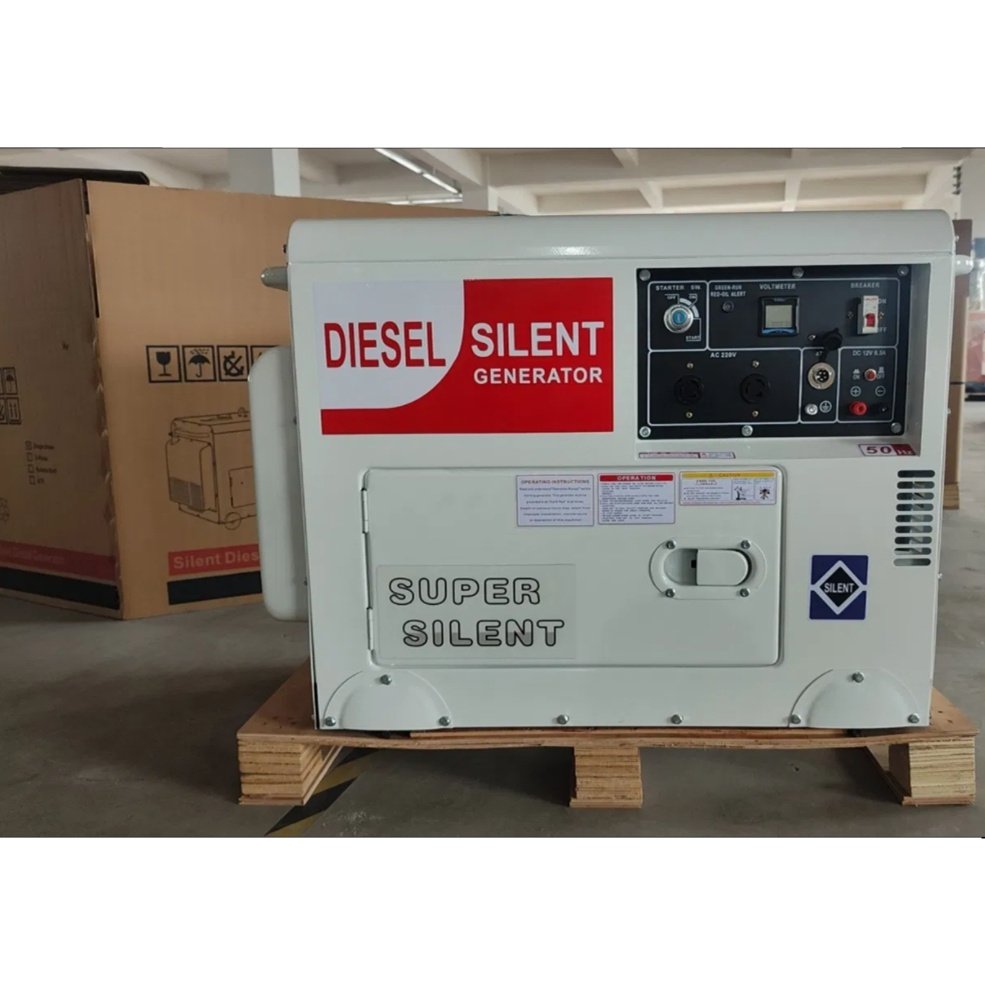Portable 5kVA Diesel Generator 50HZ Super Silent Super Silent Emergency Backup Three 40KW One Year Warranty Free Easy-Damageable