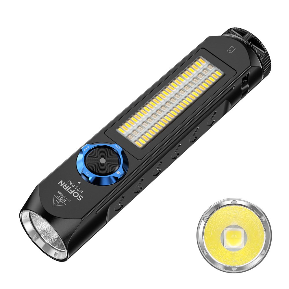 Sofirn IF23 PRO Powerful 5000lm EDC Torch With Magnetic RGB Light Waterproof 21700 Rechargeable LED Flashlight