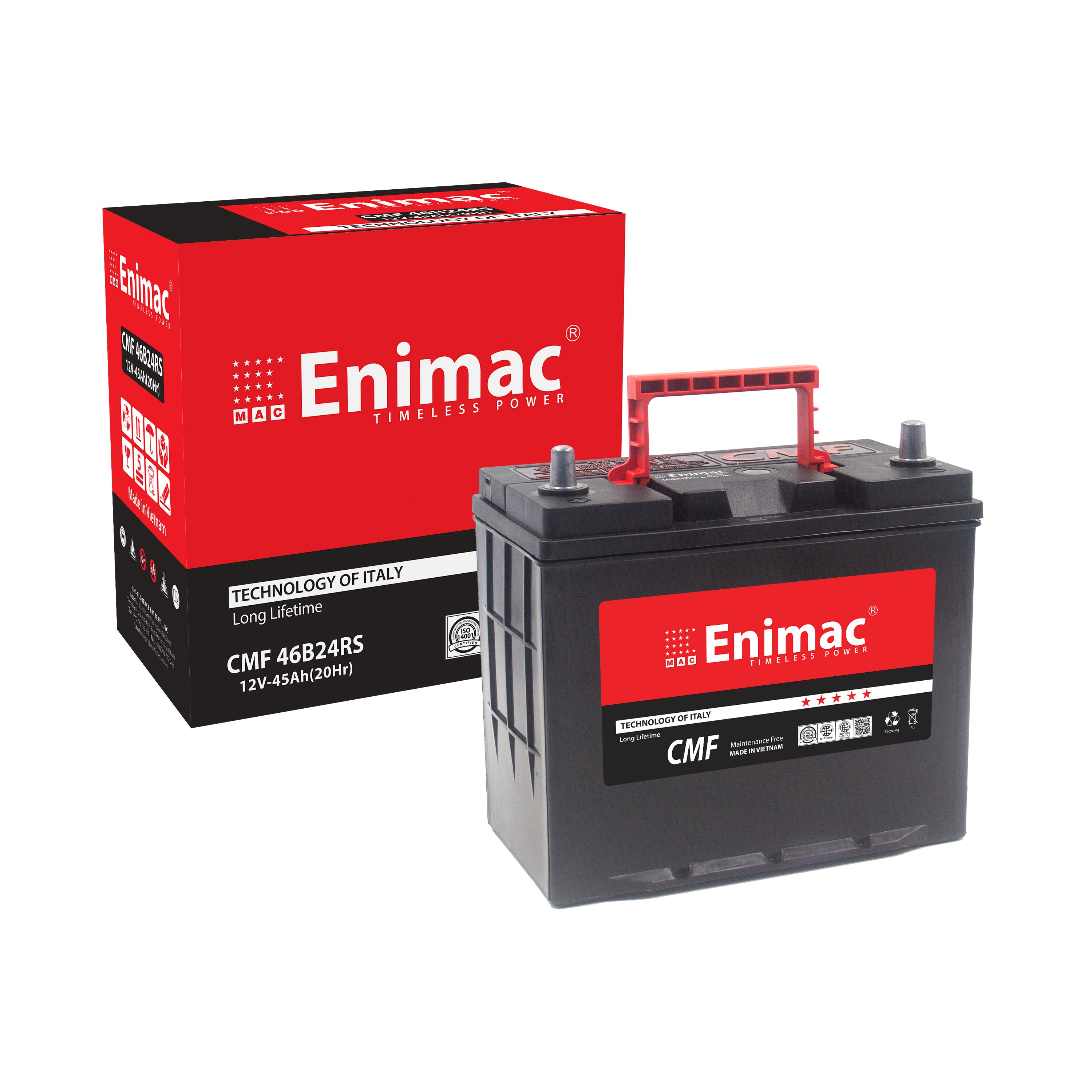 Japanese 12V 45AH Automotive Battery for Toyota Corolla MF BATTERY 46B24 RS Sealed Lead Acid Strong New Used Condition Start-Up