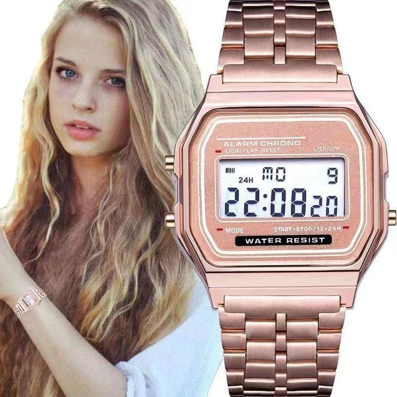 General Watch F91W Digital Vintage square Sports Watch Alarm Movement Mens Watches