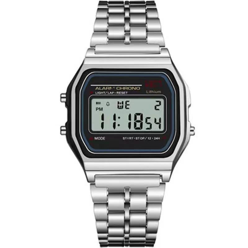 General Watch F91W Digital Vintage square Sports Watch Alarm Movement Mens Watches