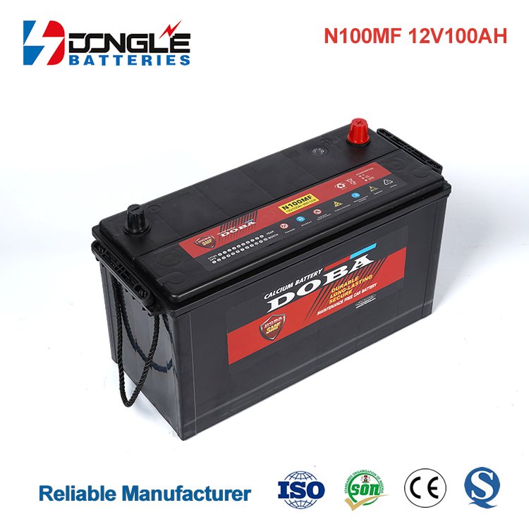 High Quality Energy Saving 12v 100ah Trucks Cars Charging SMF Lead Acid Auto Battery