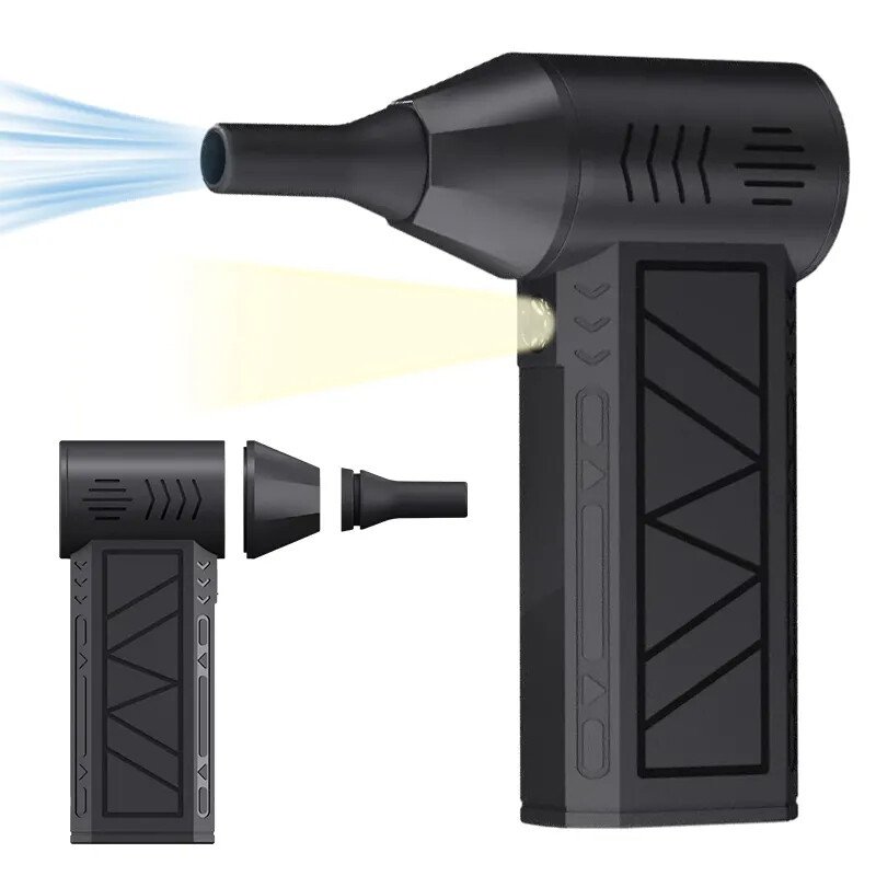Powerful Mini Turbo Jet Fan 130,000 RPM Blower with 3 Speed Adjustment Compact Air Duster for Home & Auto Commercial Use