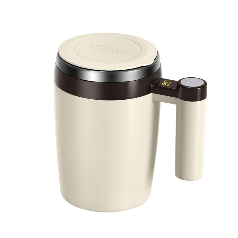 Wholesale Smart Drinkware Stainless Steel Electric Magnetic Auto Automatic Mixing String Coffee Cup Self Stirring Travel Cup