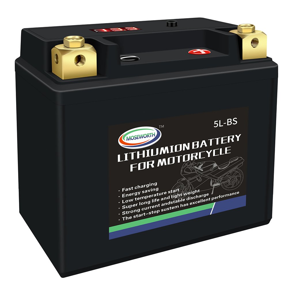 New 5L-BS 12.8V 3Ah 180CCA LiFePO4 Lithium Ion Auto Starter Battery Pack Longer Lifespan Motorcycle Batteries