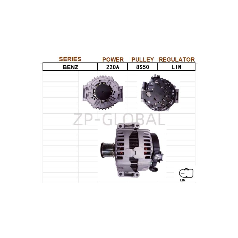 Voltage Regulator Car Alternator Parts A0131540902 for Mercedes Benz GL320/ML280/300/350