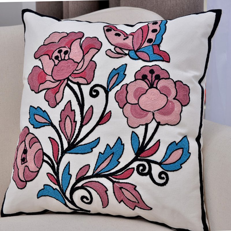 Wholesale Embroidered Cushions Covers Throw Decorative Pillow Case