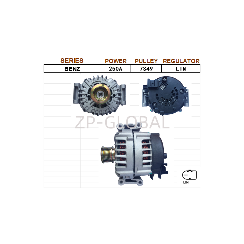 Motor Auto Alternator Generator 0009060822 for Mercedes-Benz S350/G350