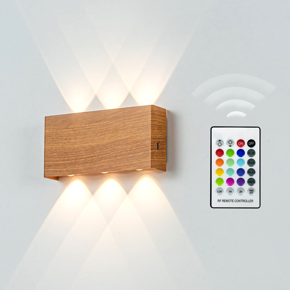 Up and Down Remote Control Wall Lamp Porch Stair Sconce Lighting Be in Great Demand Hot Sale Battery Wall-Mounted