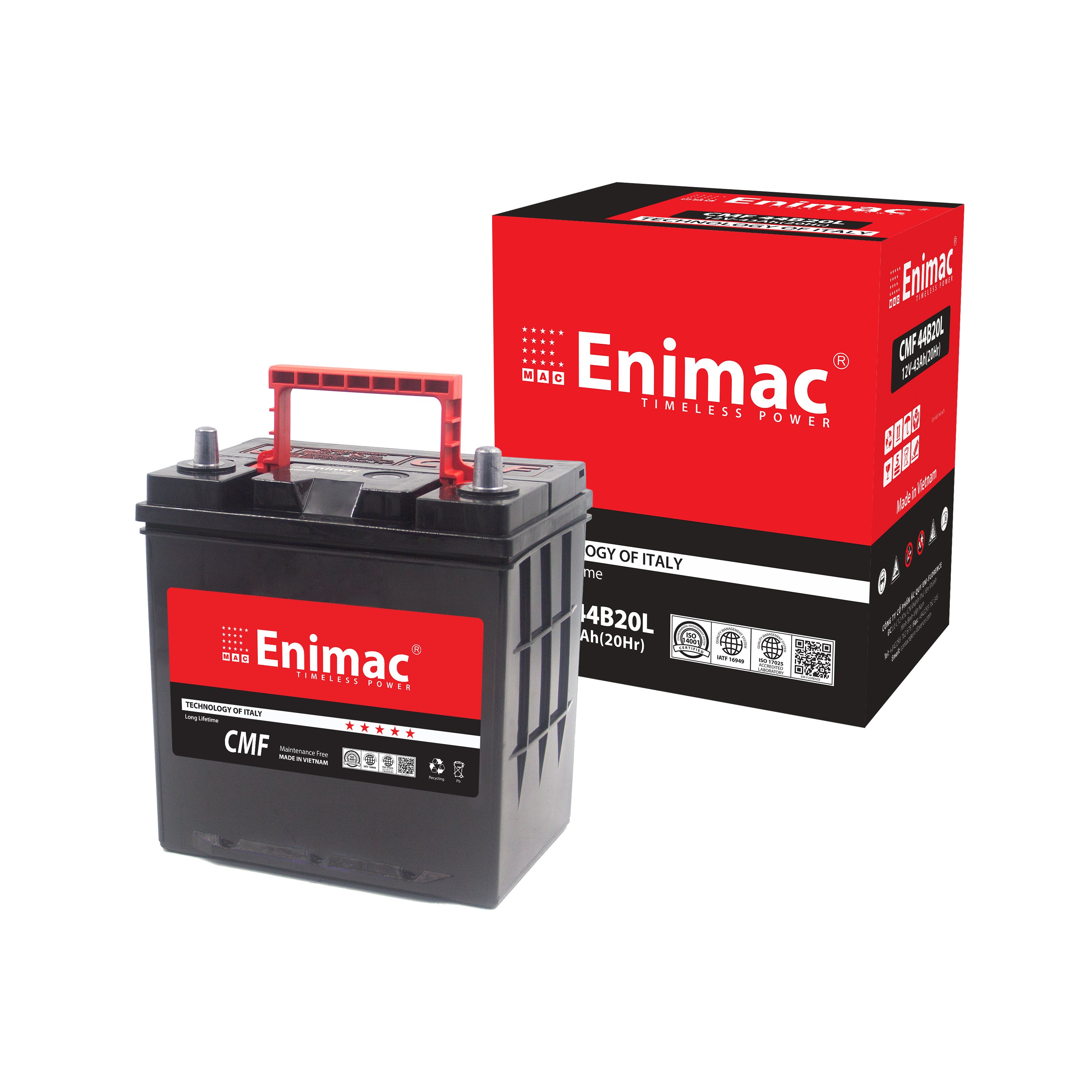 Best in Vietnam JIS Standard 12V 43AH MF Automotive Battery Lead Acid for Trucks 44B20L Auto Battery Charger Included