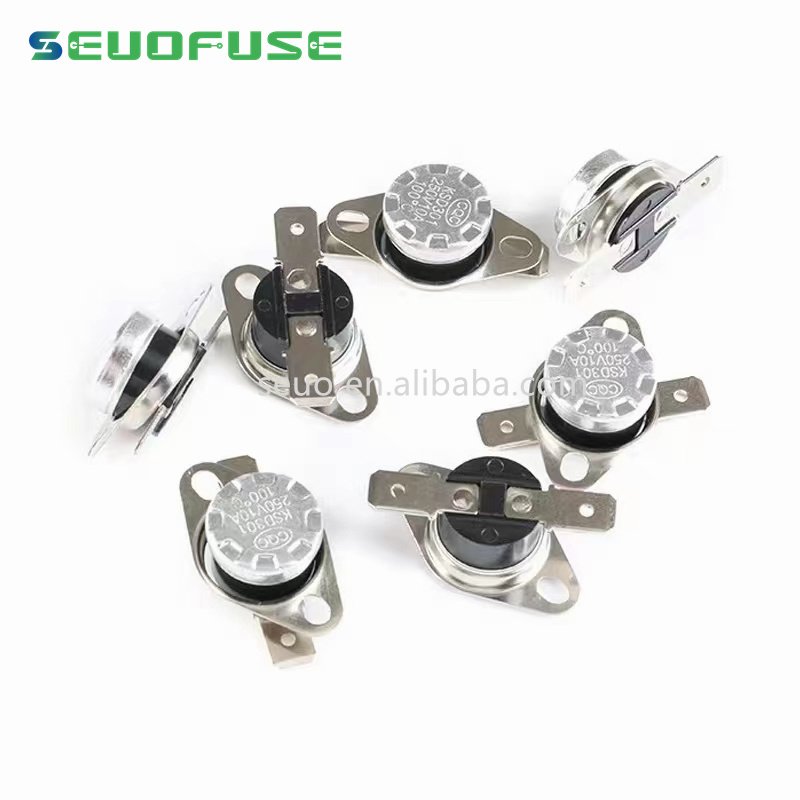Cheap Boiler Water Heater Termostato Ksd301 Thermostat Electric Heaters Auto Reset Thermal Cutoff Switch Overload Heat Protector