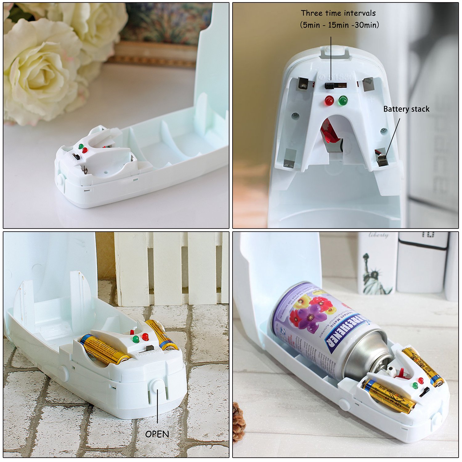 Bar Office Bathroom 3 Timer Setting Automatic air Freshener Dispenser Wall Mounted Auto Spray Perfume Dispenser Machine