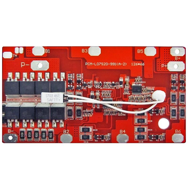 7s4p 24V 20a BMS Electron Circuit Board for 25.2V 25.9V Lithium Ion Batteries 21V 22.4V Electrical Bike LiFePO4 Battery Packs