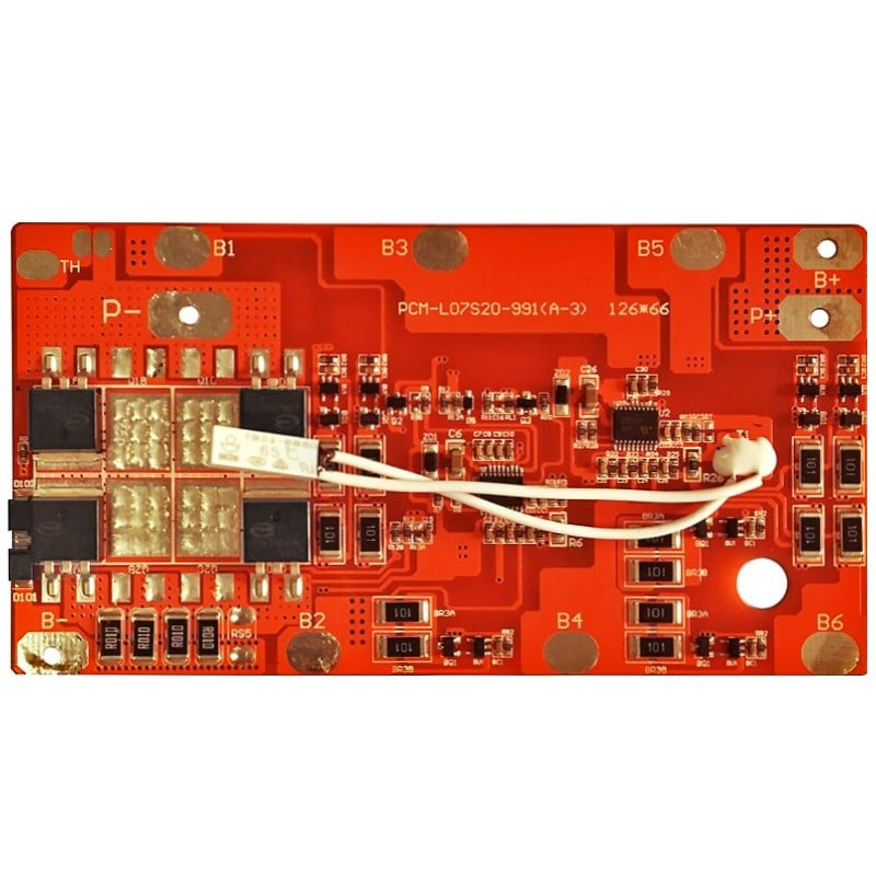 7s4p 24V 20a BMS Electron Circuit Board for 25.2V 25.9V Lithium Ion Batteries 21V 22.4V Electrical Bike LiFePO4 Battery Packs