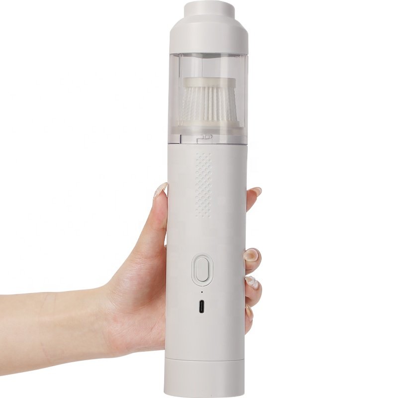 Portable Cordless Car Vacuum Cleaner 120W Strong Suction Handheld Brushless Motor Auto Cylindricial Hand Vaccum 4 Nozzles