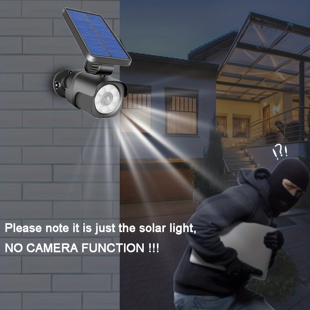 Orlite Solar Outdoor Waterproof Security Lights With Remote 3 Modes Wall Lights Dummy Camera Battery Powered Solar Light