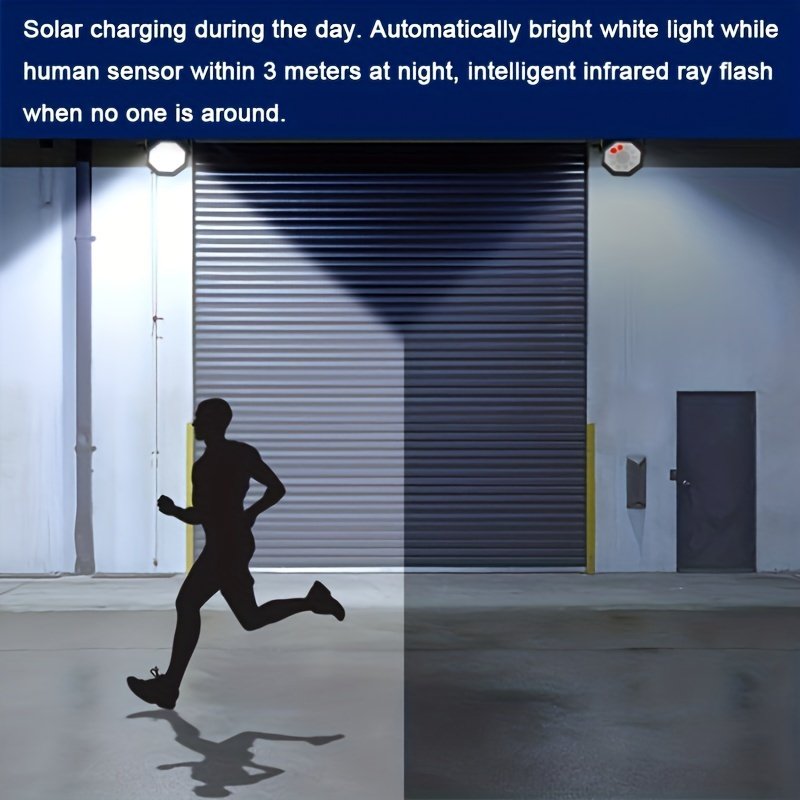 Orlite Solar Outdoor Waterproof Security Lights With Remote 3 Modes Wall Lights Dummy Camera Battery Powered Solar Light