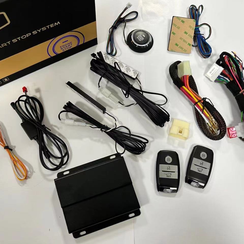 Auto Electronics PKE Passive Keyless Entry Car Universal 12V One Way Car Alarm Remote Start System for KIA K3 K5 Sportage Forte