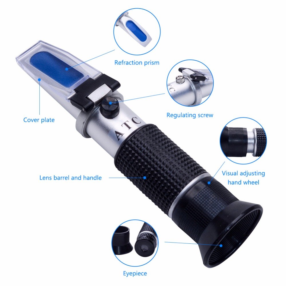 Factory Sale Made Handy Antifreeze and Battery Fluid Tester Freezing Point Refractometer in China