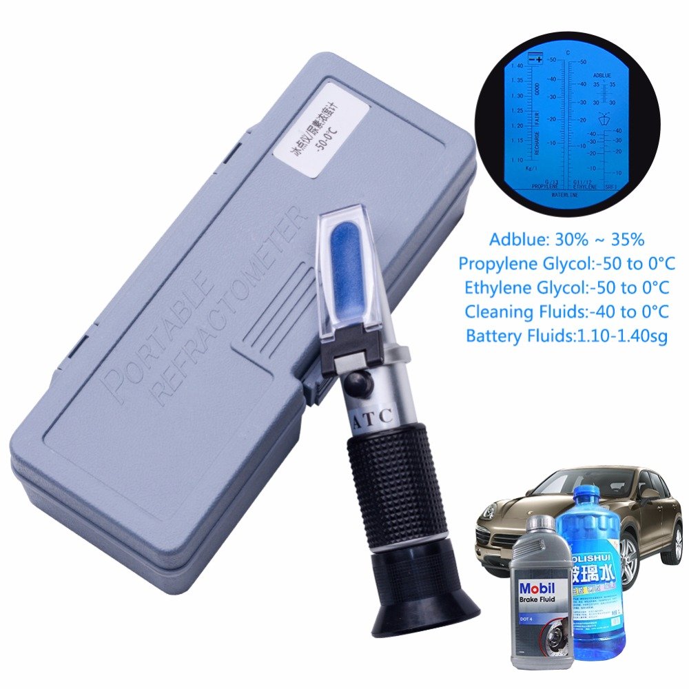 Factory Sale Made Handy Antifreeze and Battery Fluid Tester Freezing Point Refractometer in China