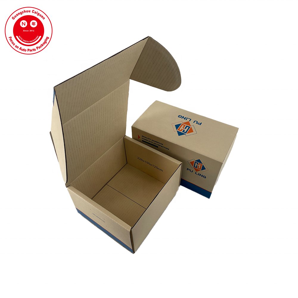 High End Folding Auto Parts Brake Pump Packaging Corrugated Cardboard Paper Boxes