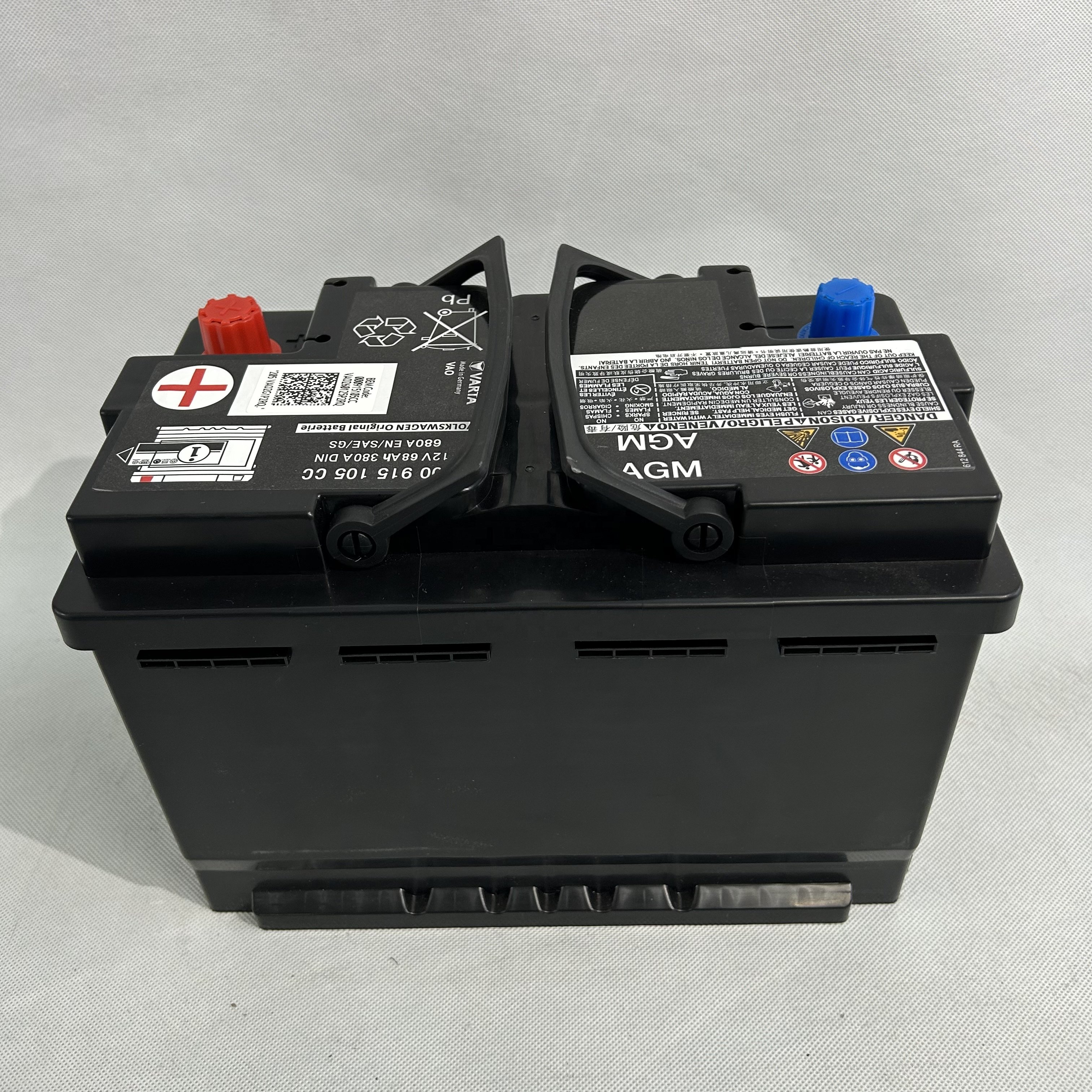 XPEI AUTO PARTS AGM STARTER BATTERY L5 (68AH) 000915105CC for AUDI MAINTENANCE-FREE BATTERIES