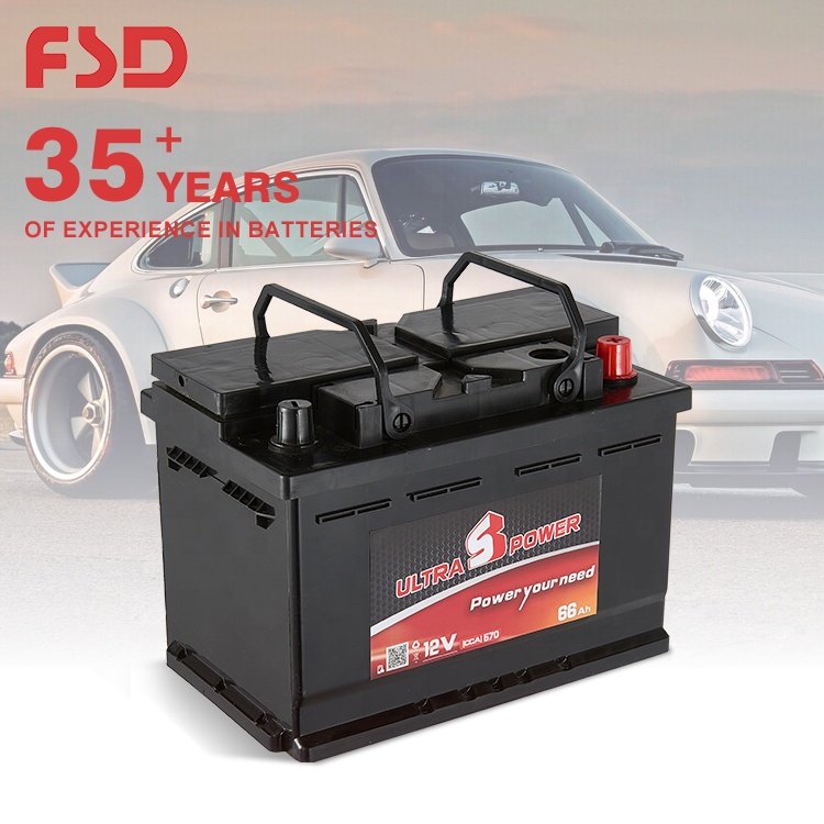 High Performance DIN Standard Maintenance Free Electric Vehicles Auto Battery 12V 75Ah Lead Acid Car Battery