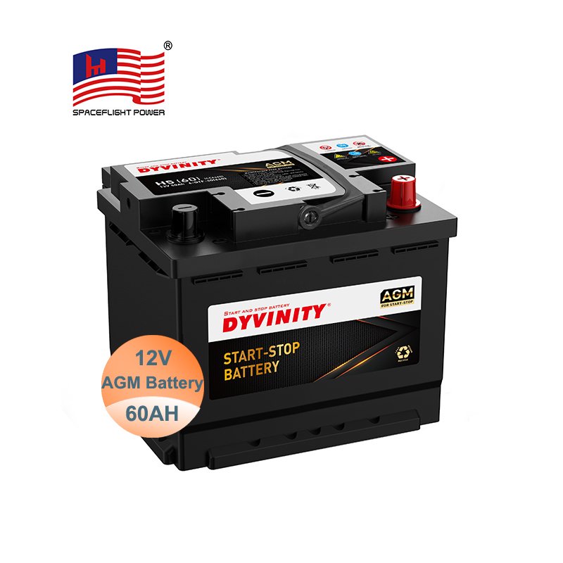Auto Batteries 12V 60AH Agm Start-Stop Car Battery for Automotive System