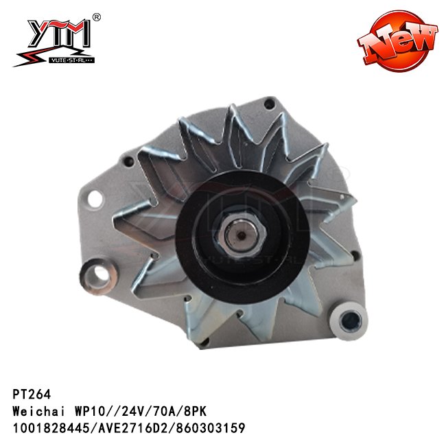 PT264 Alternator 24V 70A 8PK for Weichai WP10 1001828445 AVE2716D2 860303159