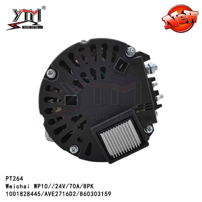 PT264 Alternator 24V 70A 8PK for Weichai WP10 1001828445 AVE2716D2 860303159
