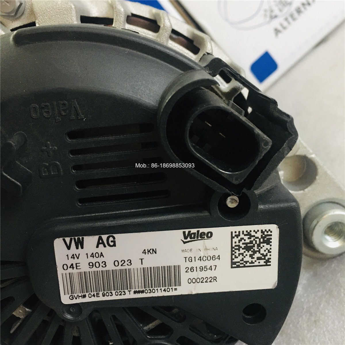 14V 140A for Valeo Alternator Original TG14C064 2619547 for Volkswagen Engine Alternator 04E903023T