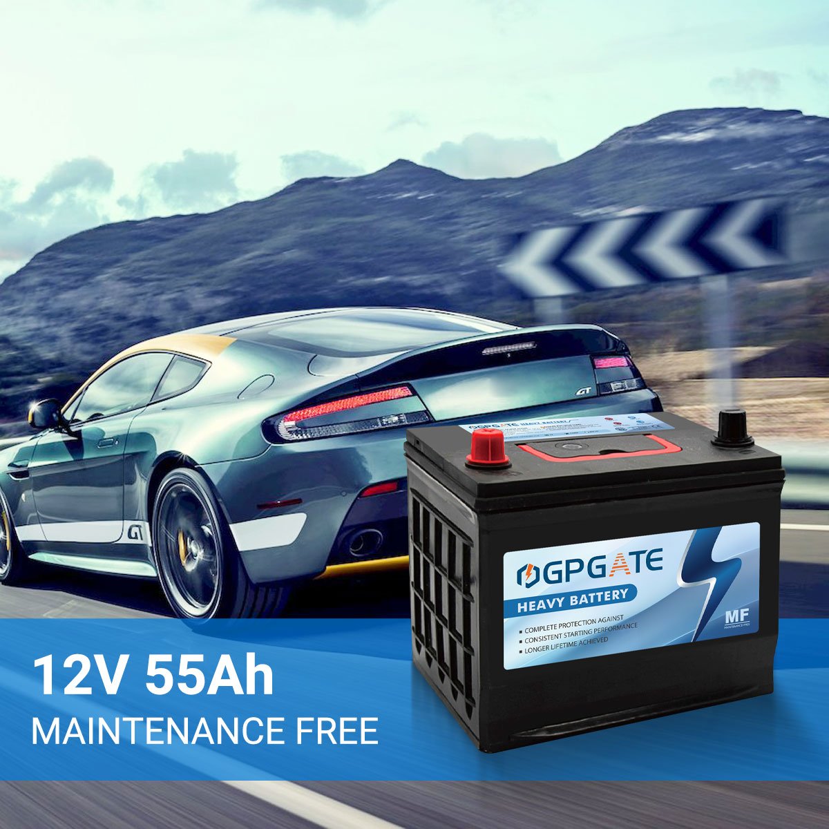 High Performance JIS 75D23 12V 65Ah MF Lead Acid Car Battery for Starting Japanese Cars