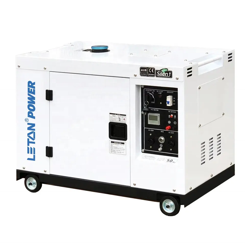 LETON Power Super Silent Home Use diesel Generator 10kw 12kva Standby Back up Portable diesel Generator