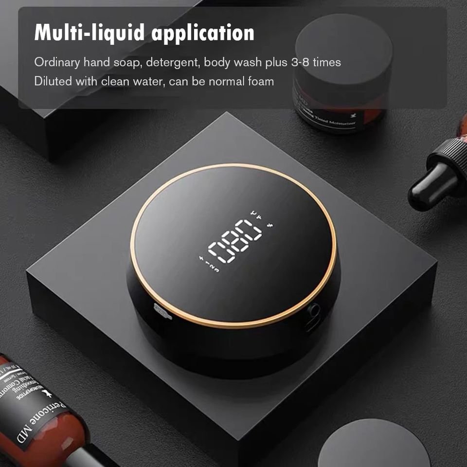 Automatic Rechargeable Sensor Foaming Smart Touchless Dispenser Electric Wall Mount Auto Dish Liquid Soap for Household Kitchen