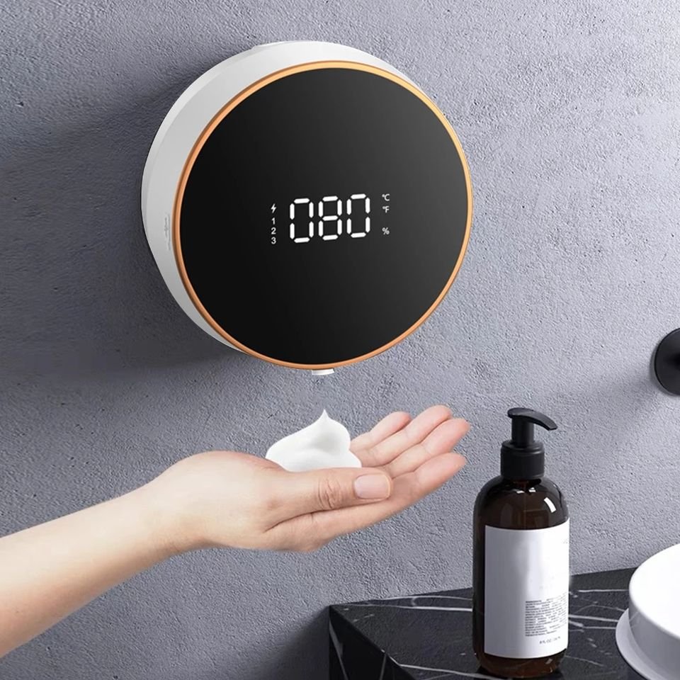 Automatic Rechargeable Sensor Foaming Smart Touchless Dispenser Electric Wall Mount Auto Dish Liquid Soap for Household Kitchen