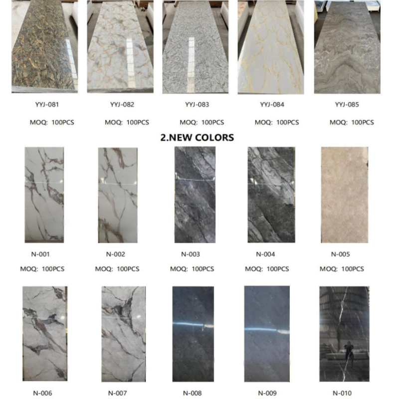 Source Factory Wall Panels Boards Interior WPC PVC Cladding Wall Bamboo Charcoal Wall Board