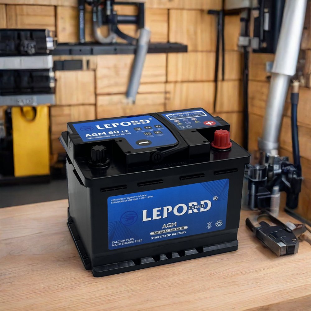 AGM L2 60 Auto Battery 12V 100AH Car Battery for Vehicles Mf Start Stop Vrla AGM Start a Stop Battery