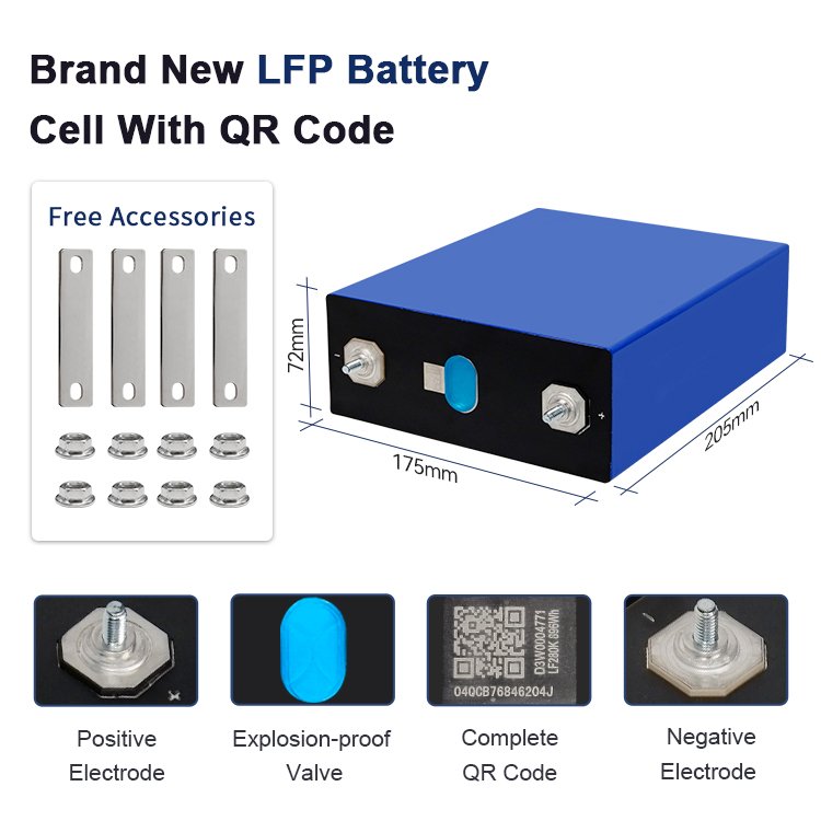 Exliporc MB31 3.2V Lithium Ion Battery Prismatic LFP Cell 314Ah Lifepo4 Cell