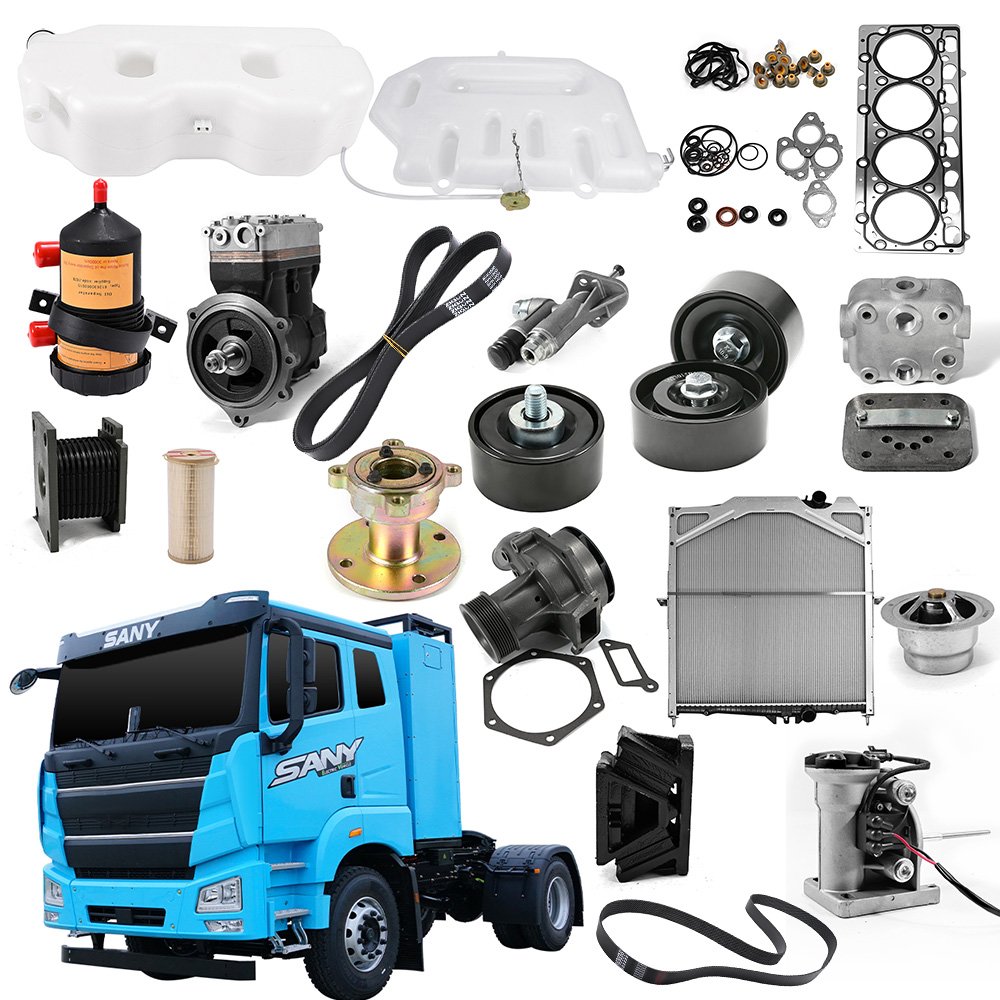Heavy Duty Truck Spare Parts for SANY Engine Parts Oil Filter Expansion Tank Water Pump Starter Motor More Than 1500 Items