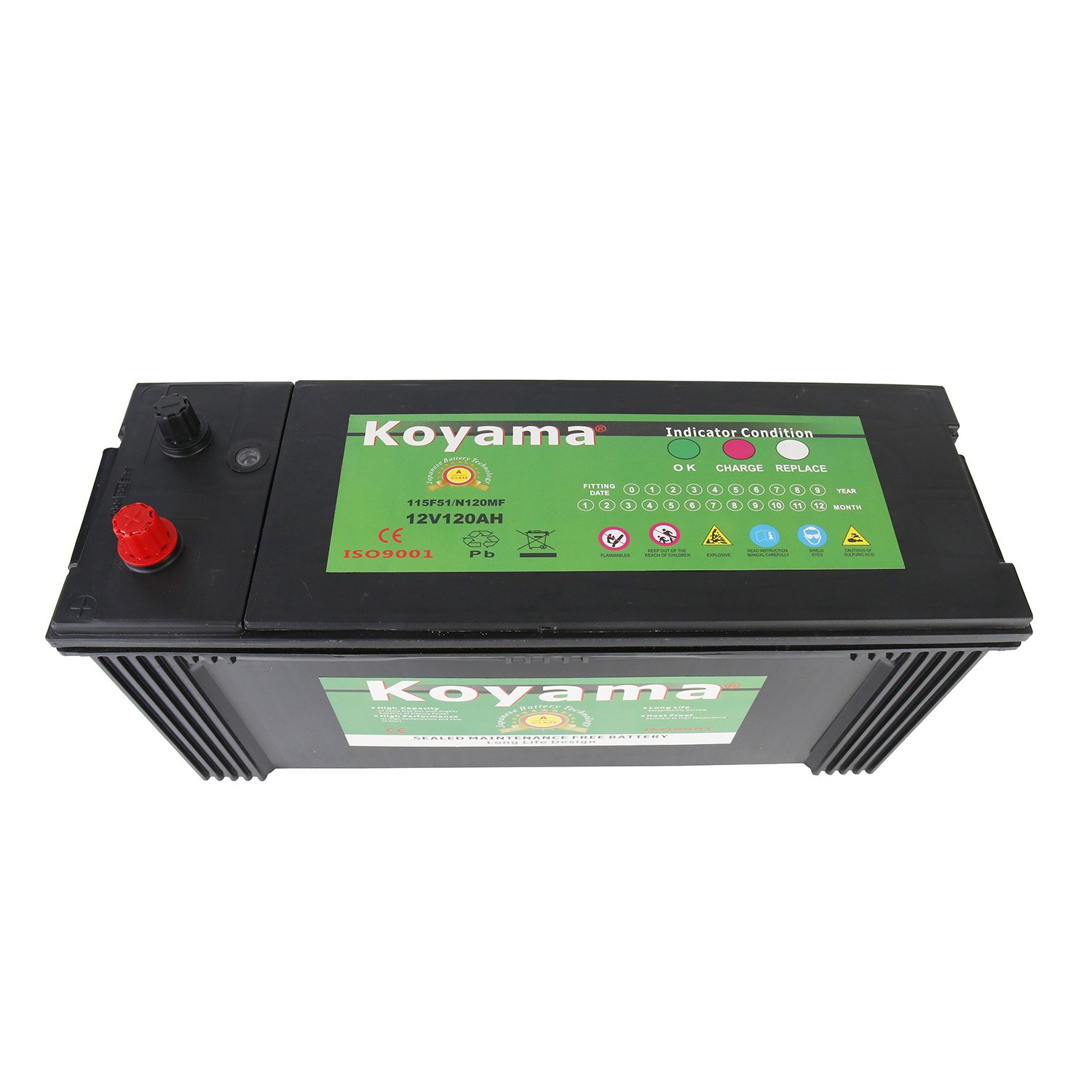 New Product Durable JIS Trucks Automobile Starter MF115F51 12v 120Ah 200Ah Lead Acid Car Battery Auto Lead Acid Batteries N120