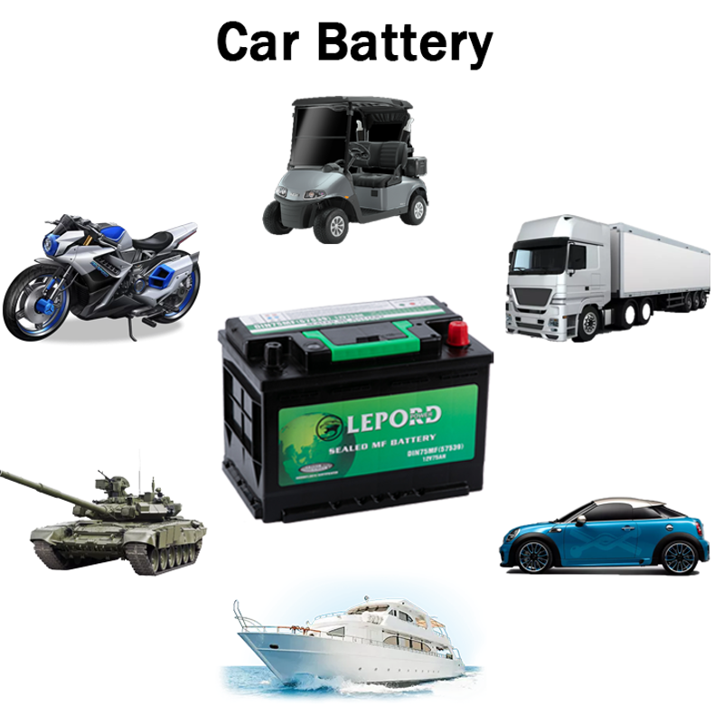 Top Manufacturer 12V Din75 Battery Car Start Automotive Battery Companies Wholesale Distributors Car Battery Companies