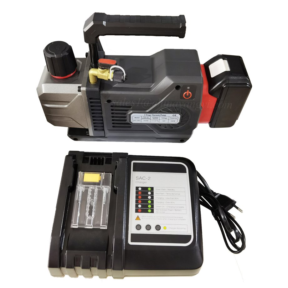 DC Brushless 18V Lithium Battery Cordless Vacuum Pump Dual Voltage R32 Sparkless air Conditioner Refrigerant Vacuum Pump