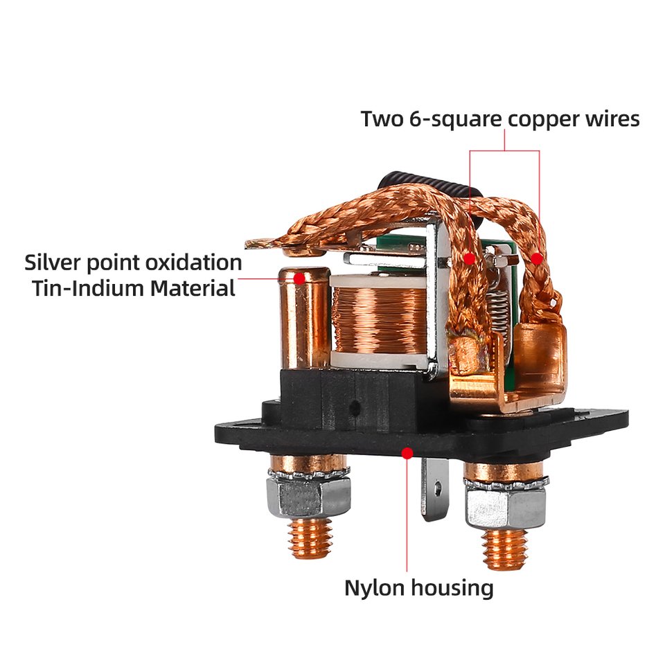 12V 120A 200A 500A Wireless Remote Control Miniature Isolator Disconnect Switch High Power Master Relay Cut Switch Car Truck