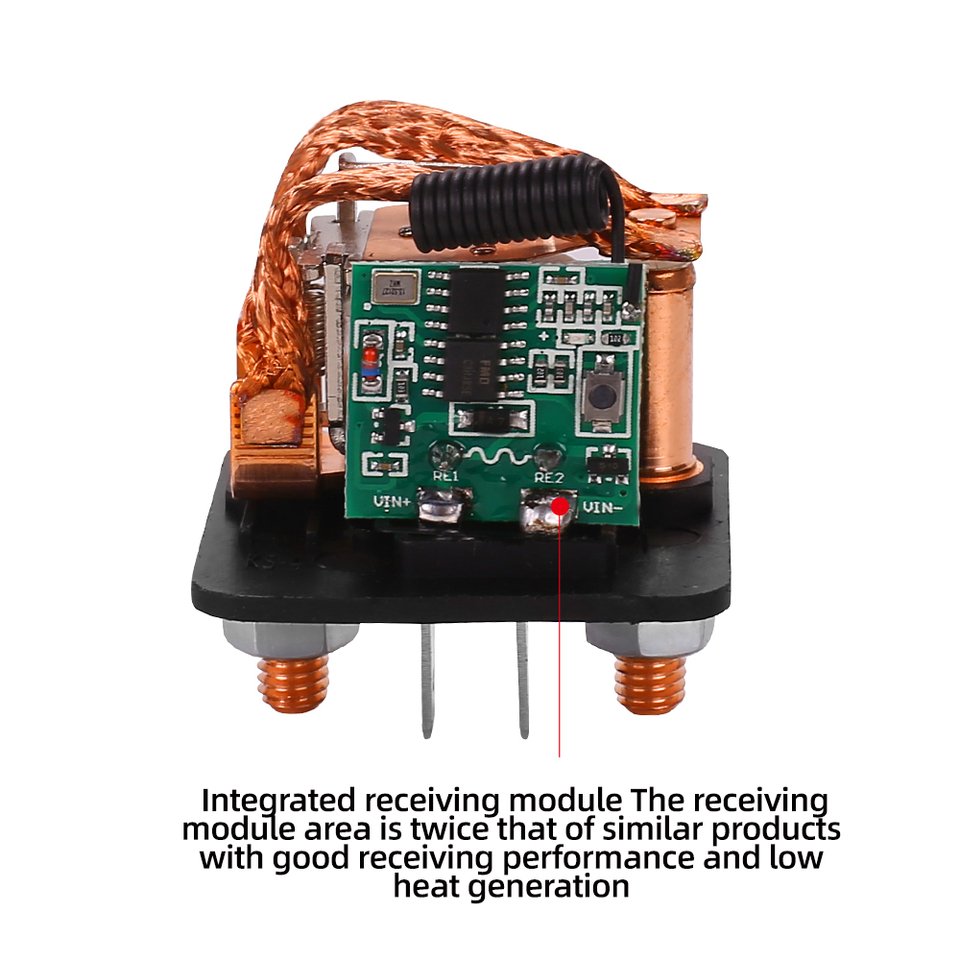 12V 120A 200A 500A Wireless Remote Control Miniature Isolator Disconnect Switch High Power Master Relay Cut Switch Car Truck