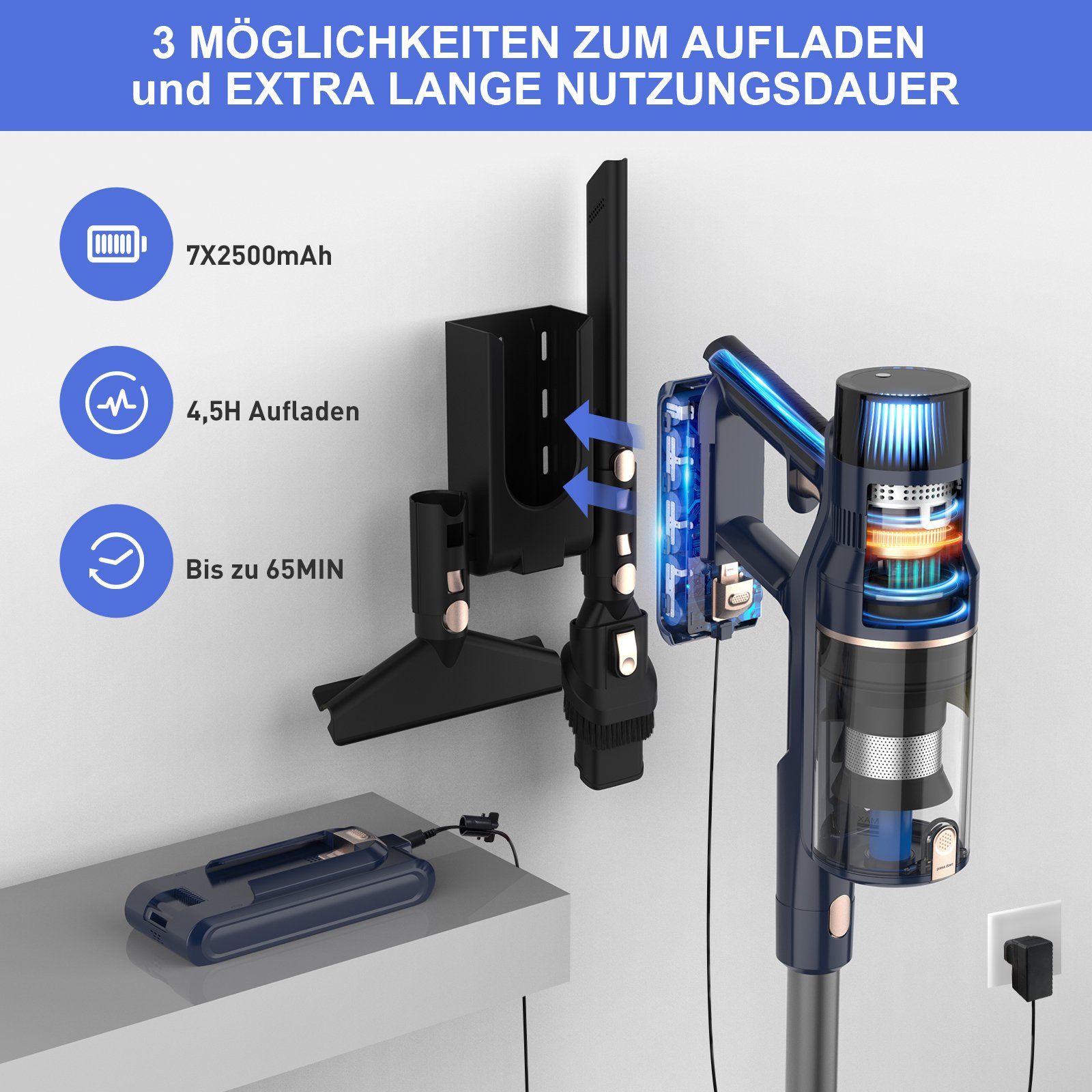 New Cyclone Dust Collector VICSONIC S7 Smart Vacuum Cleaners Aspiradora V12 Cordless Cleaning Appliances