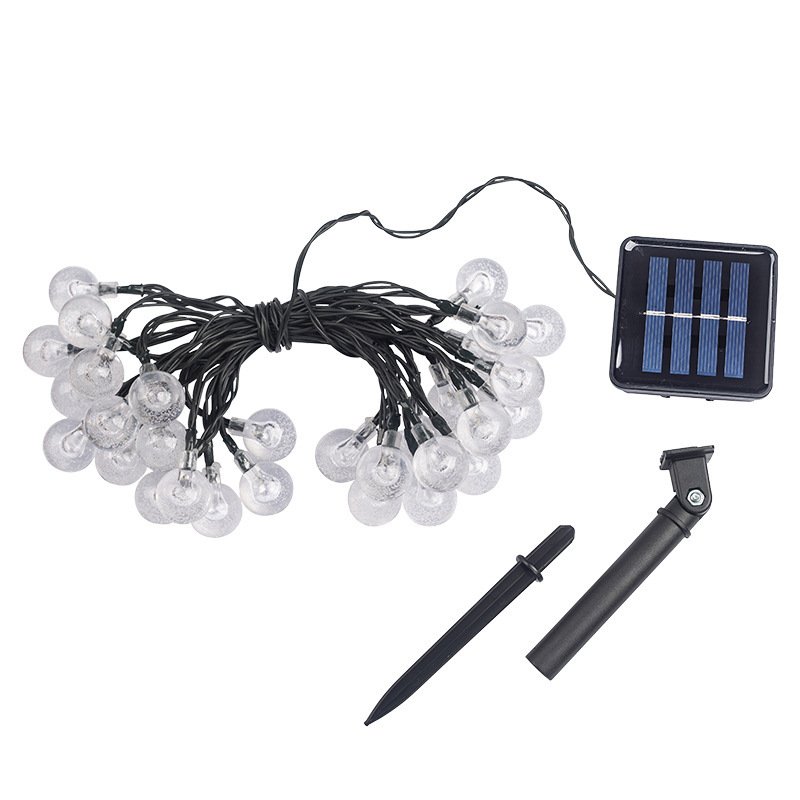 Bright Crystal Globe String Lights Warm White 8 Modes Globe Lights Outdoor Waterproof Solar String Lights for Outside