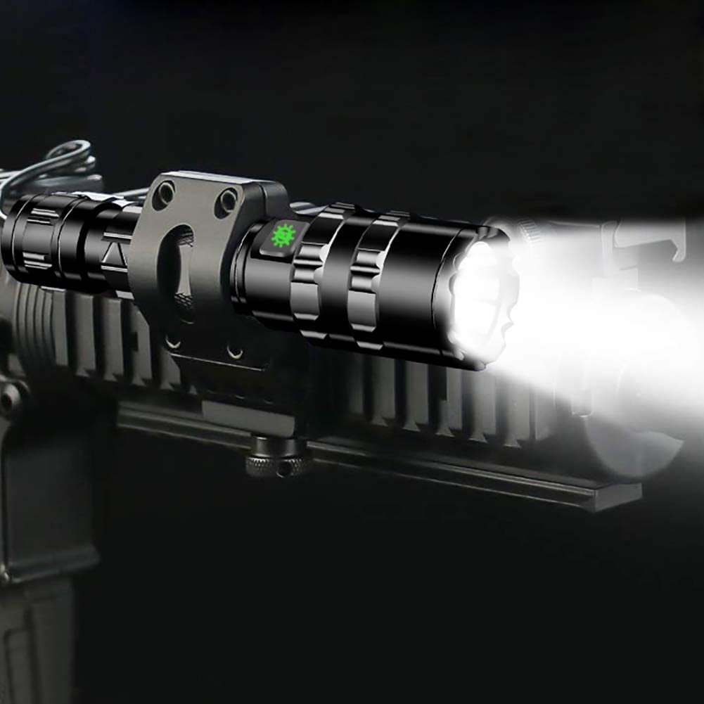 Classic Hunting Flashlight USB Rechargeable Waterproof Outdoor Super Bright XM-L2 LED Tactical Flashlight Torch Light