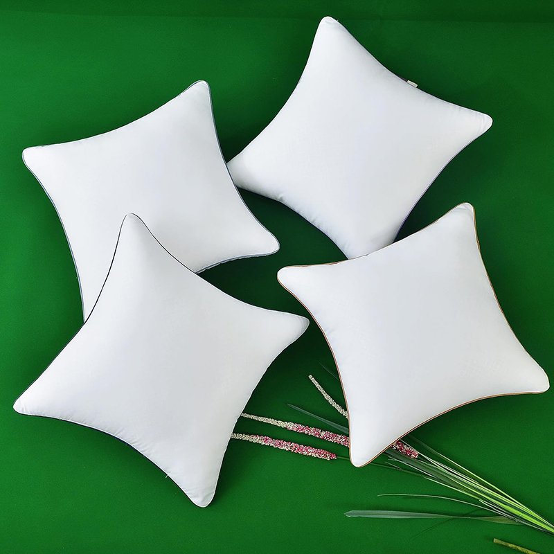 Cooling Bed Pillow Cushion Cover Satin Hotel Travel Plush Massage Car Pillows Case Ushare Queen Size Pillow Massager Square Neck